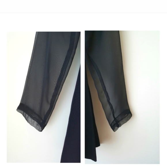 Vintage Sexy Jacket Sheer Sleeves 40s Style Retro Dressy  Size 7 Junior V Neck - Picture 7 of 8